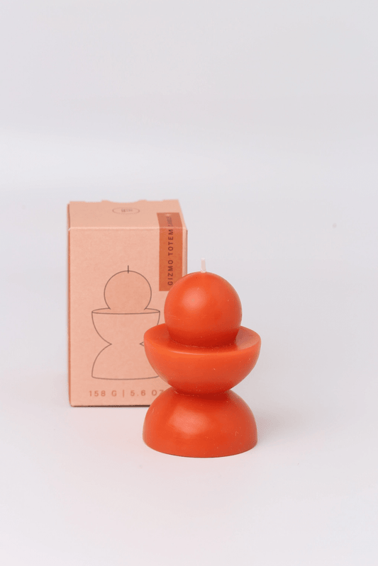 Paddywax Totem Candle - Red Orange - Gizmo by Designworks Collective