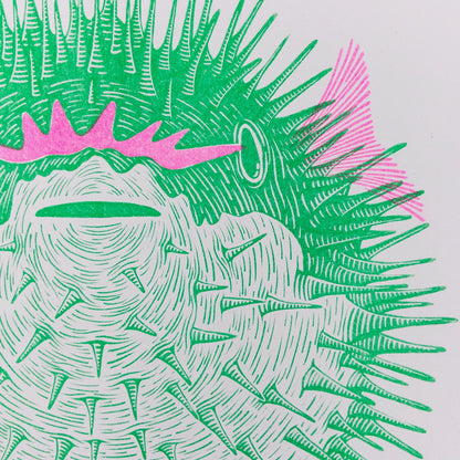 Come and Have Fugu Riso Print by Strangford