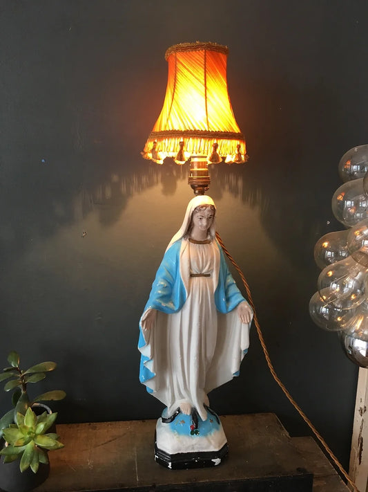 Virgin Mary Lamp by Lost and Foundry