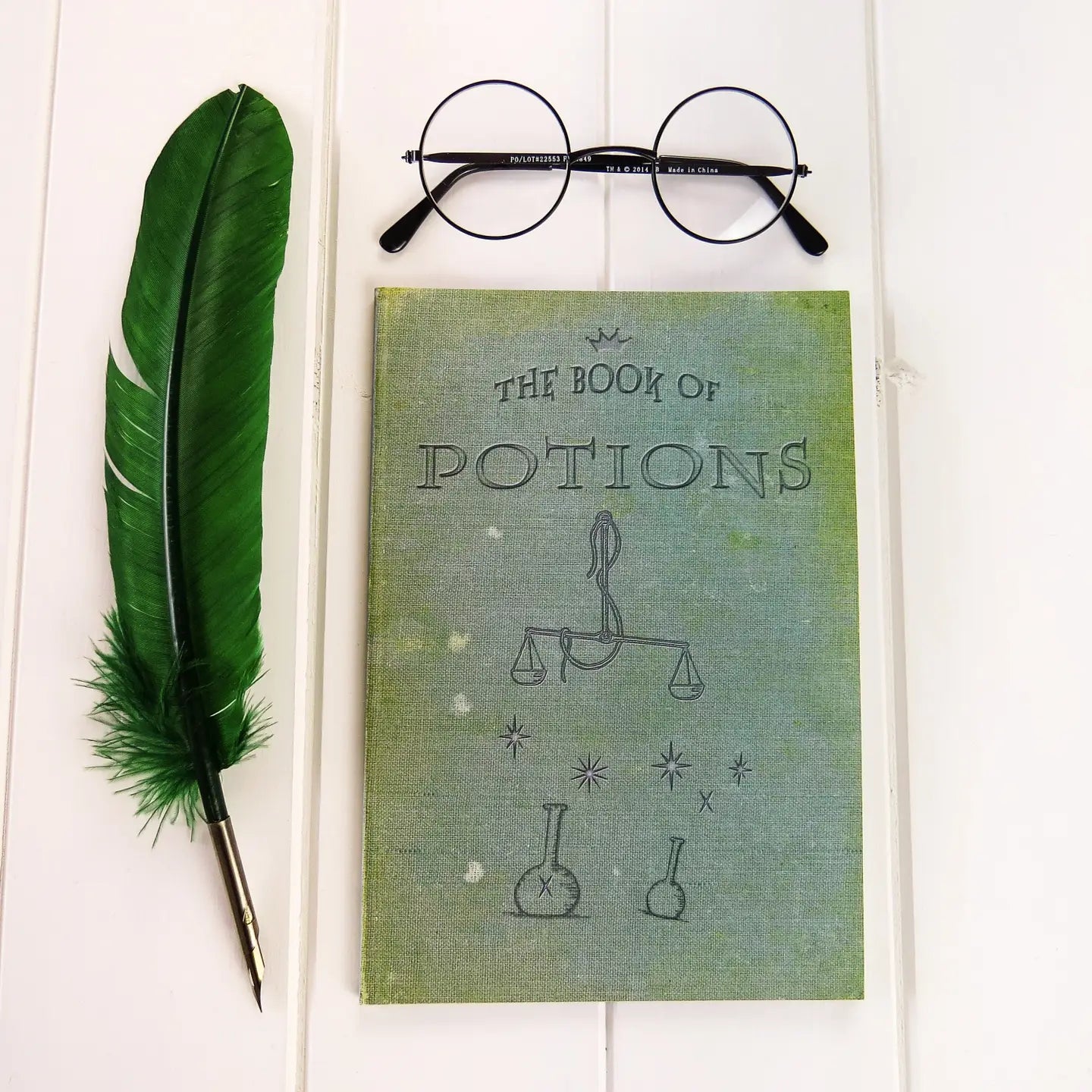 Potions Wizard Magic Notebook Green A5 by Literary Emporium