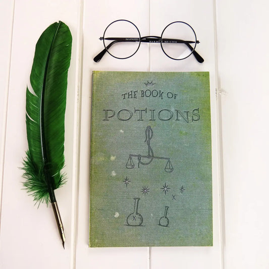 Potions Wizard Magic Notebook Green A5 by Literary Emporium