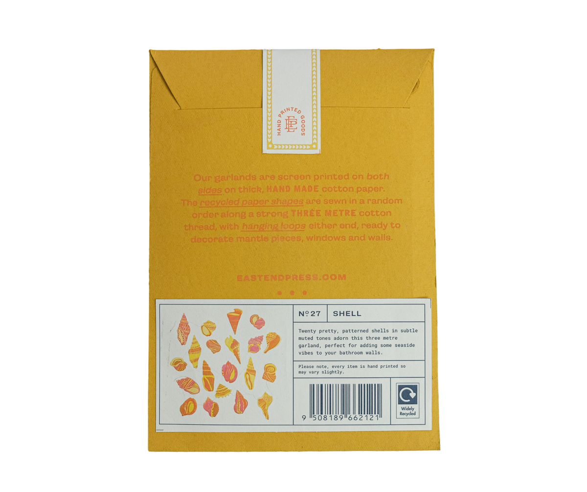 Shell Sewn Garland By East End Press