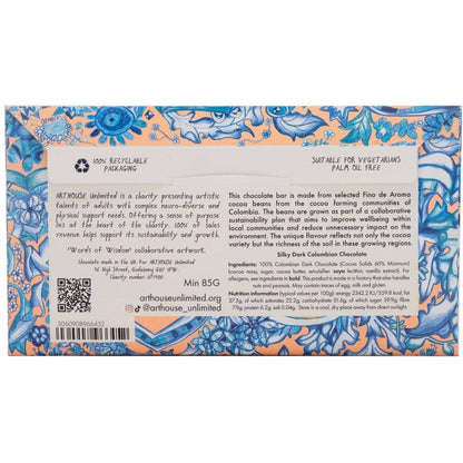 Words of Wisdom, Silky Dark Colombian Chocolate Bar by Arthouse