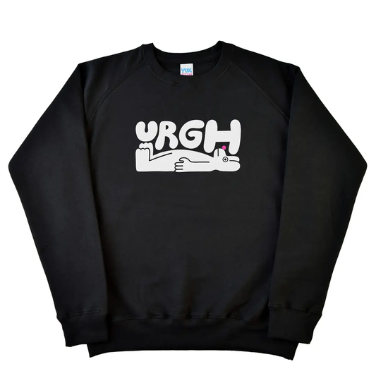 Urgh Sweatshirt in Black By YUK FUN