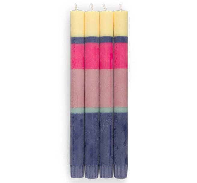 Striped Opaline, Neyron, Rose & Midnight Candles
