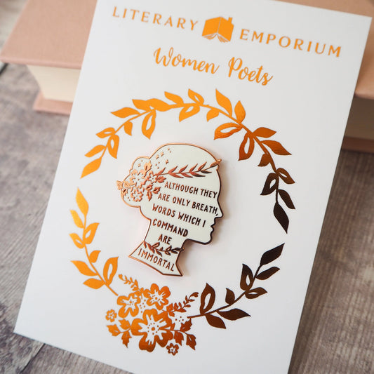 Sappho Poetry Enamel Pin Badge by Literary Emporium