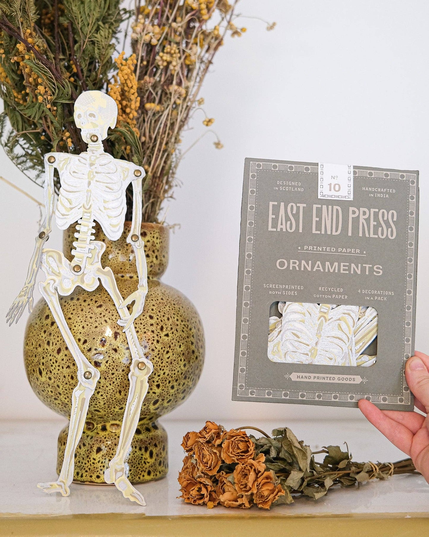 Dancing Skeletons Paper Ornaments By East End Press
