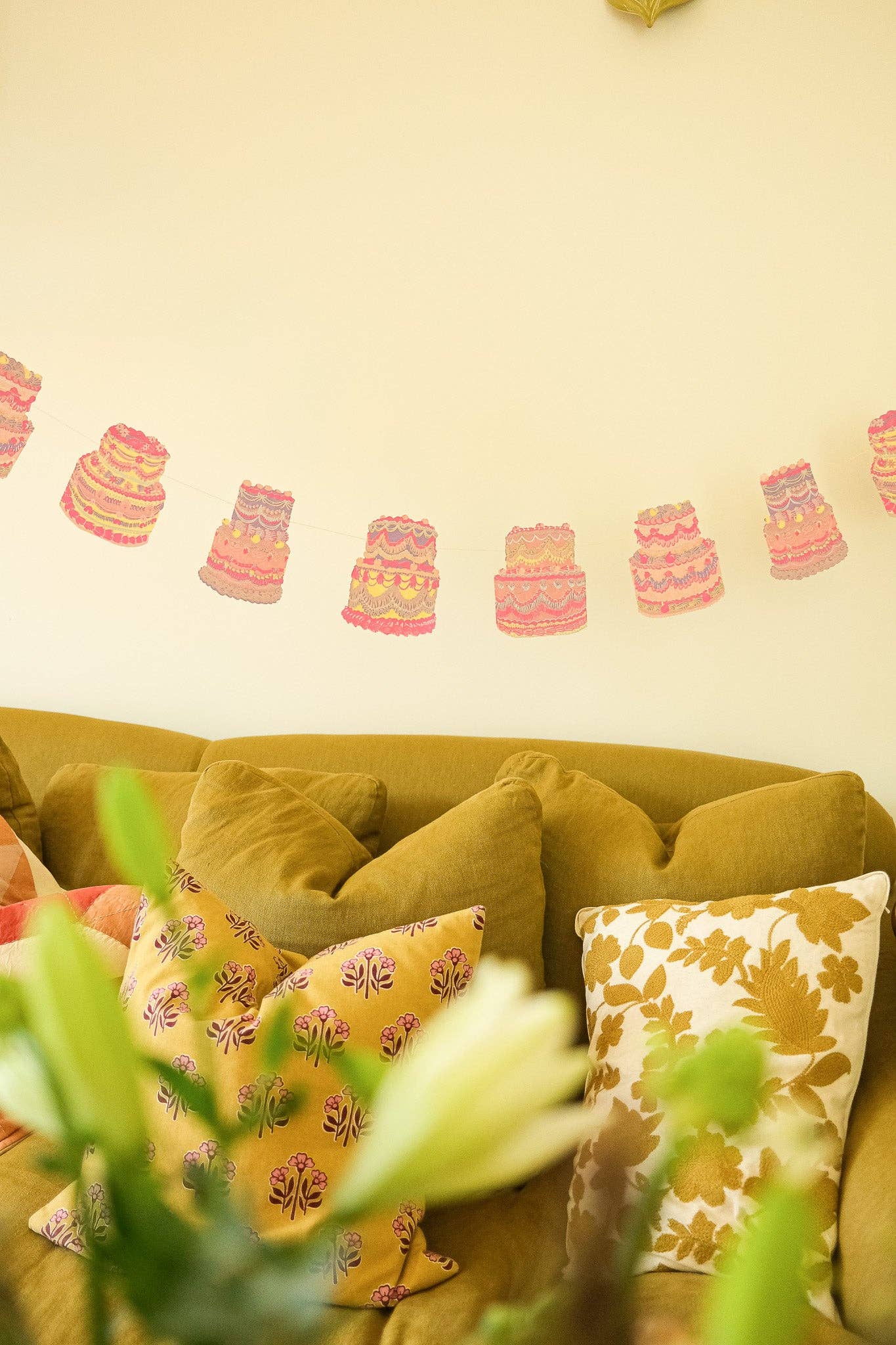 Celebration / Birthday CAKES Sewn Garland By East End Press
