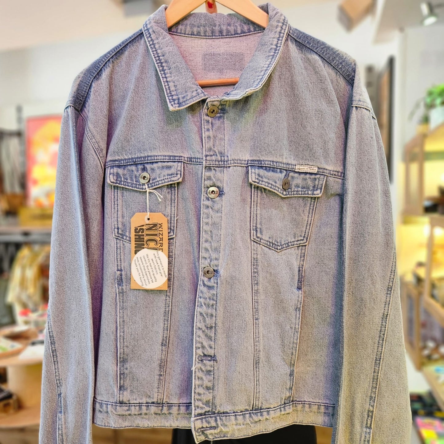 Paul's Method embroidery - Vintage Denim Jacket by Stitch & Make