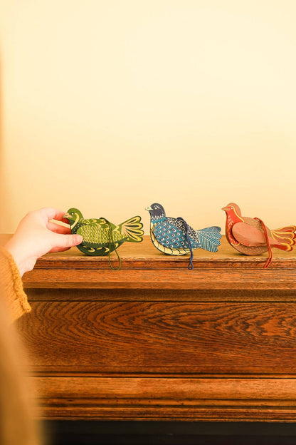 Partridge Screen-Printed Board Decoration By East End Press