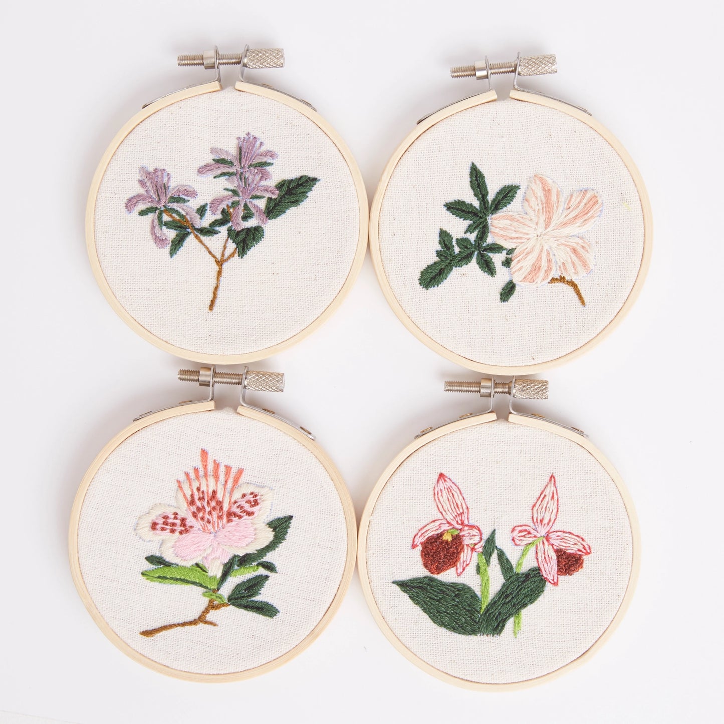 Miniature Floral Embroidery Hoop Kit By West Design Products