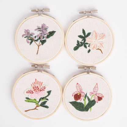 Miniature Floral Embroidery Hoop Kit By West Design Products