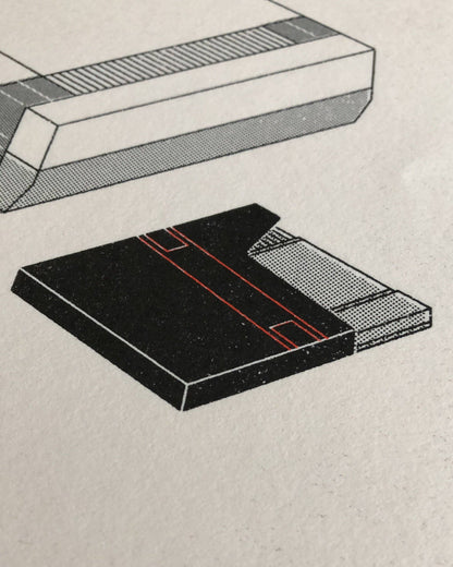 NES Risograph By Mockup Goods