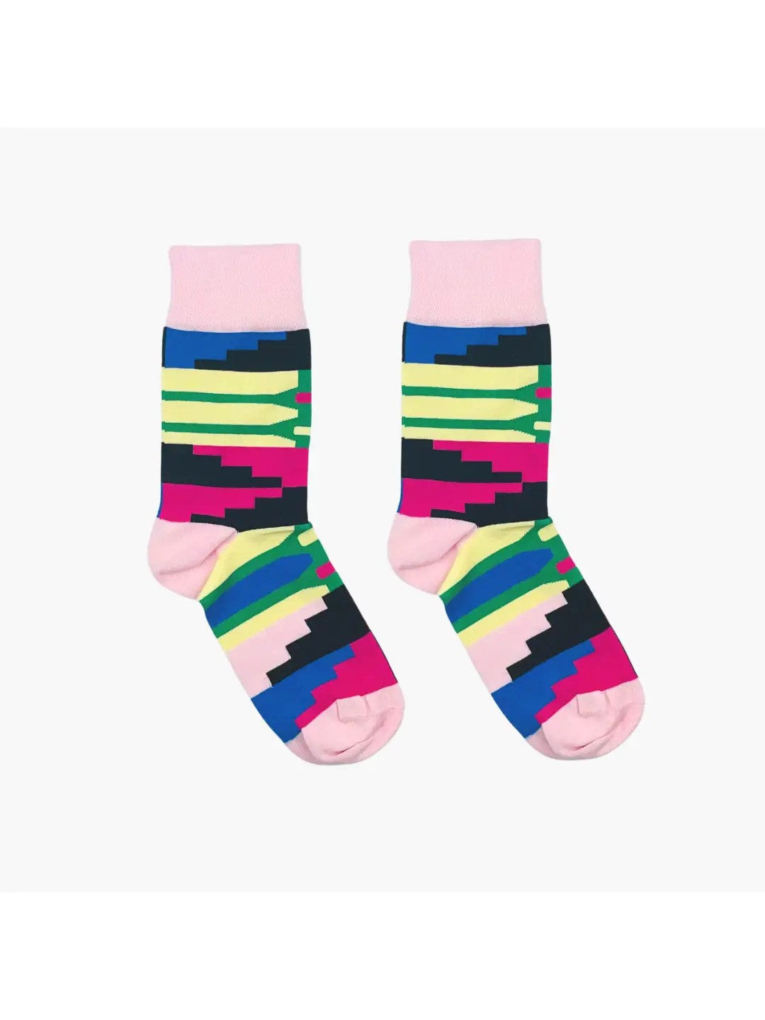 Kente Pink Socks by Afropop