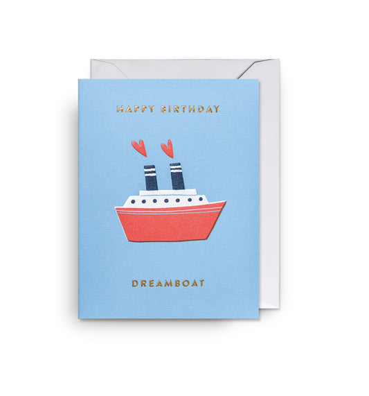 Dreamboat Love Mini Birthday Card by Ruby Taylor