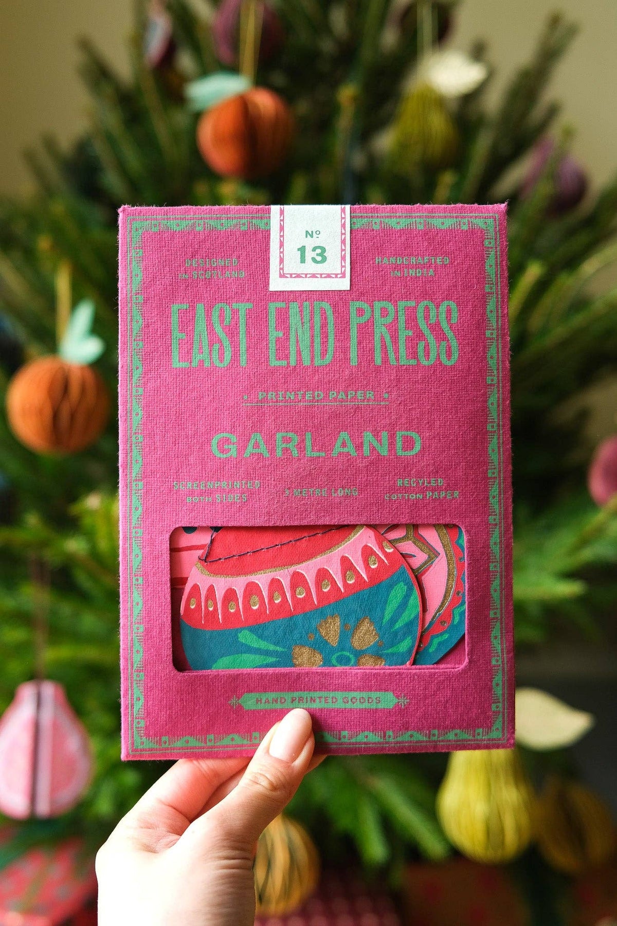 Baubles Sewn Garland By East End Press