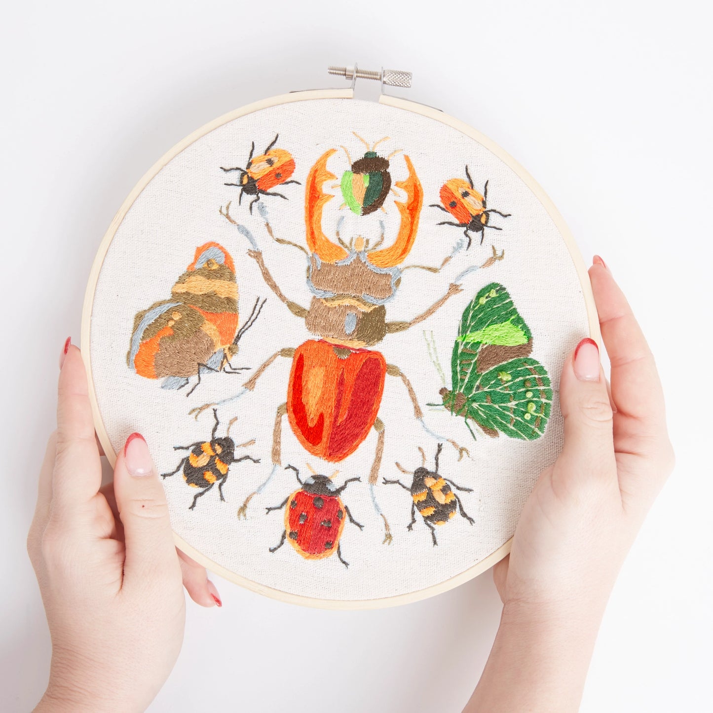 Embroidery Hoop Kit, Insects 8" By West Design Products