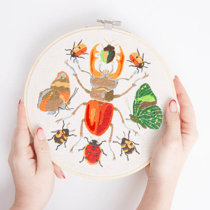 Embroidery Hoop Kit, Insects 8" By West Design Products