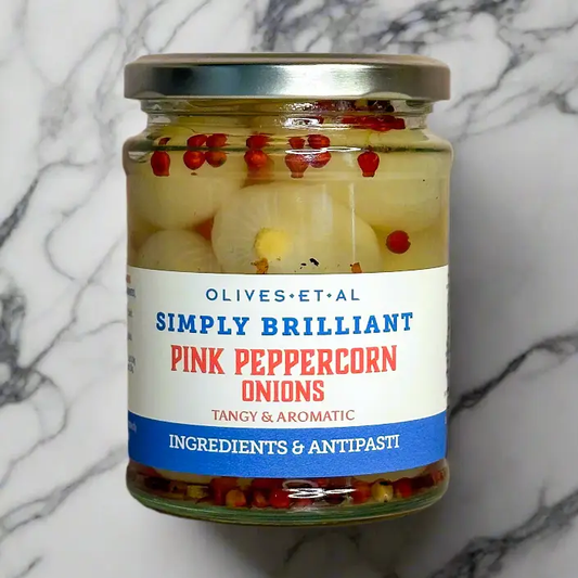 Pink Peppercorn Pickled Onions - Olives Et Al