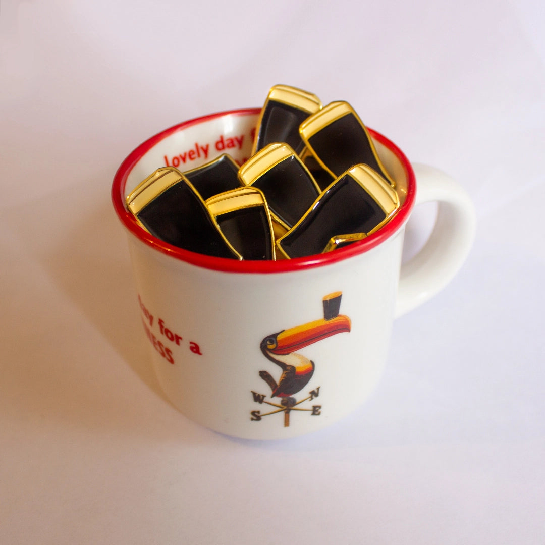 Pint O Plain Enamel Pin by Mink