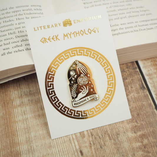 Persephone and Hades Enamel Pin by Literary Emporium