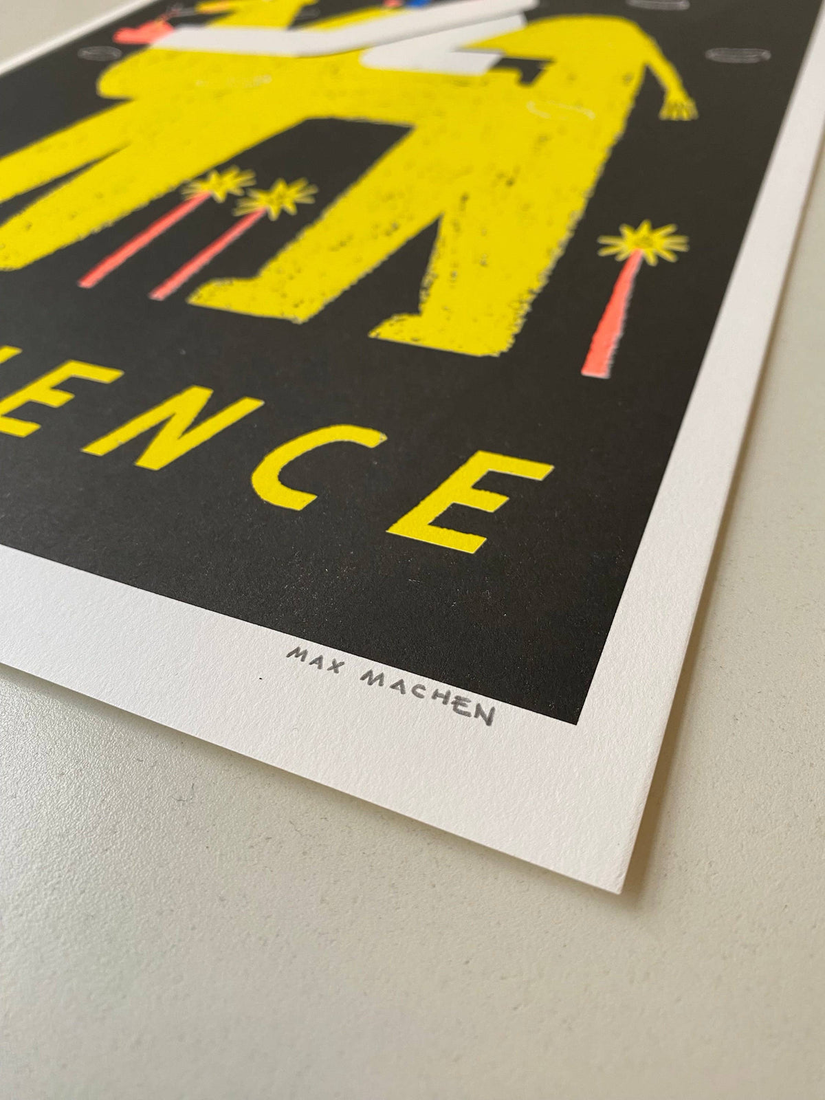 Bad influence risograph print By Maxy Machen