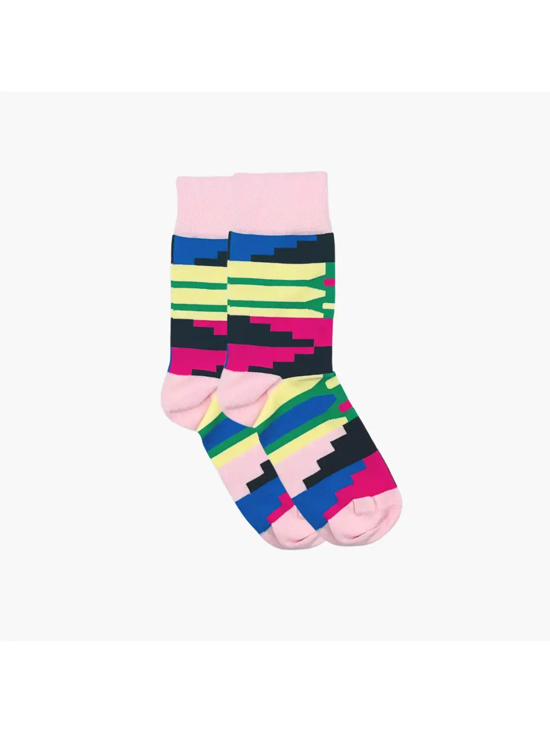 Kente Pink Socks by Afropop