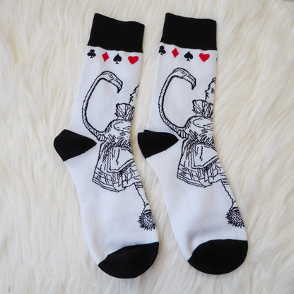 Alice in Wonderland Lover Socks by Literary Emporium