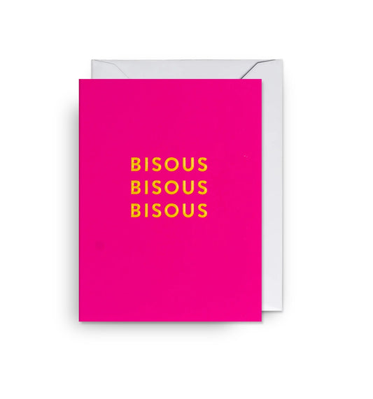 Bisous Bisous Bisous Mini Card by Cosy