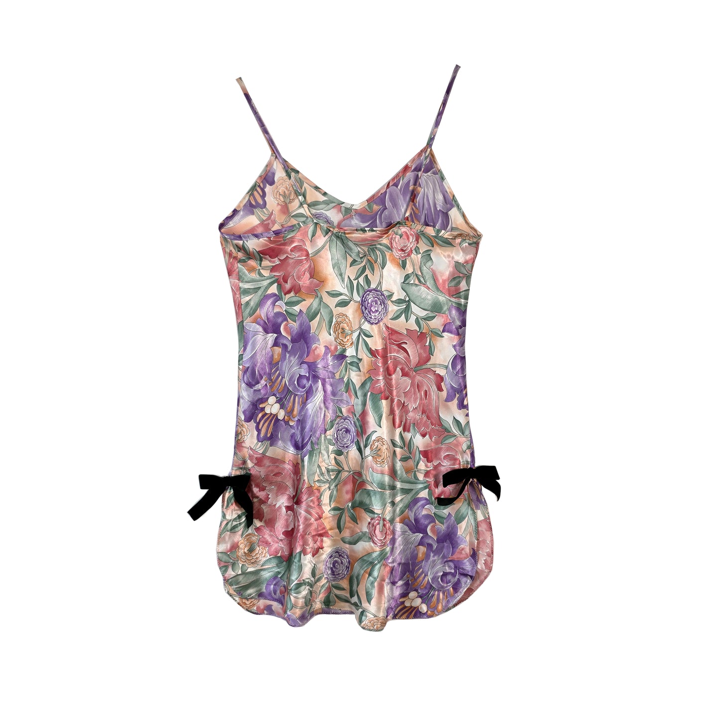 Primrose Slip Dress with Black Velvet Bows by Odd Janko