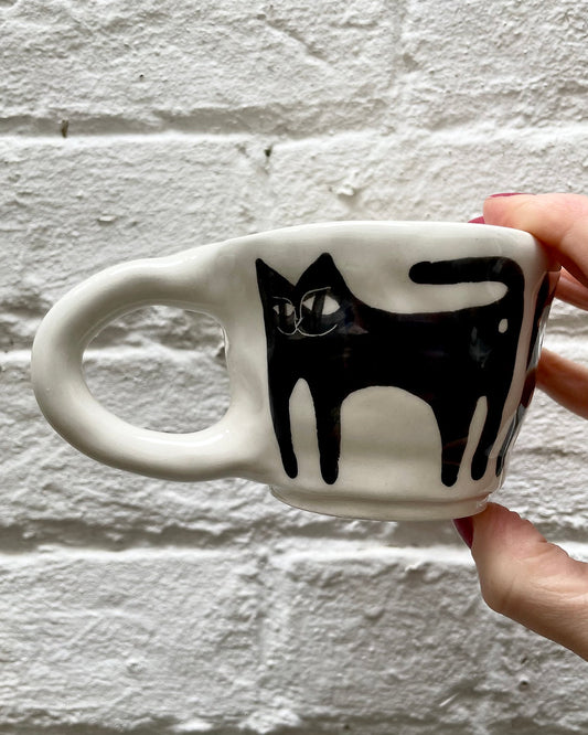 Ceramic Mug With Cat by Anna Soba