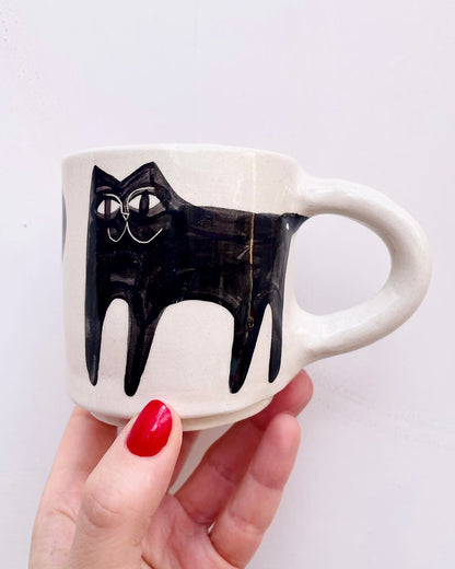 Ceramic Mug With Cat by Anna Soba