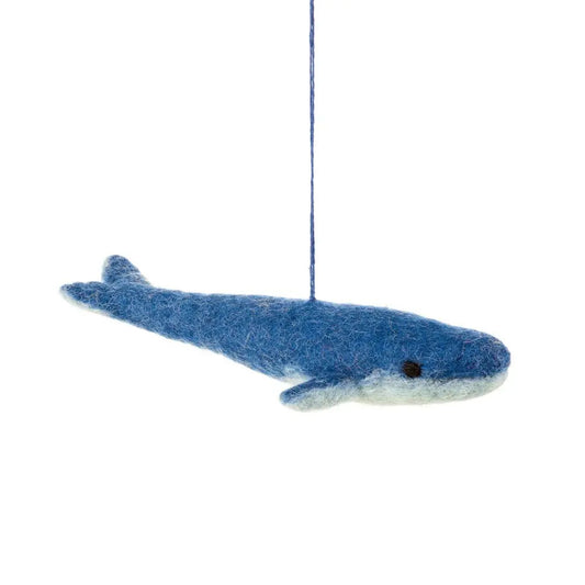 Big Blue Hanging Whale Decor By Felt So Good