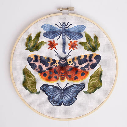 Stitch Kit, Garden Tiger Moth 8", Cross Stitch Kit By West Design Products