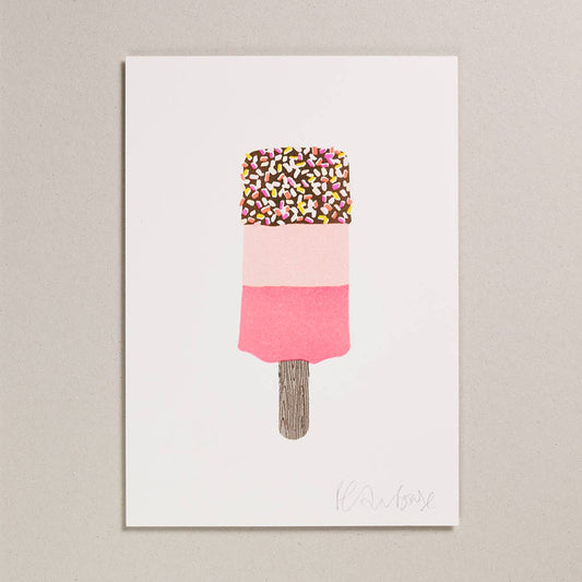 Fab Lolly | A4 Risograph Art Print By Petra Boase