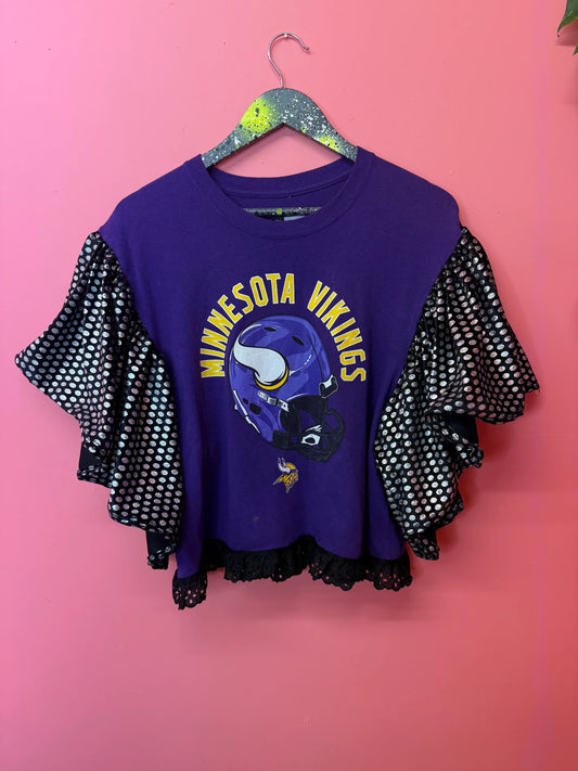 Vikings Wings Puff Vintage T-shirt By ByByrd