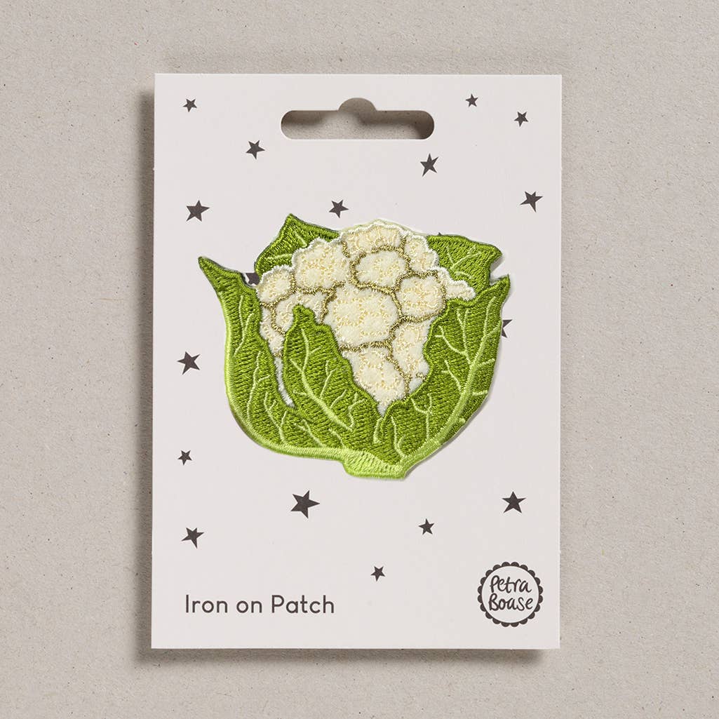 Cauliflower | Vegetable Iron-On Embroidered Patch
