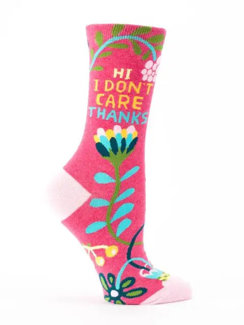 Hi. I Don't Care. Women's Socks by Incognito