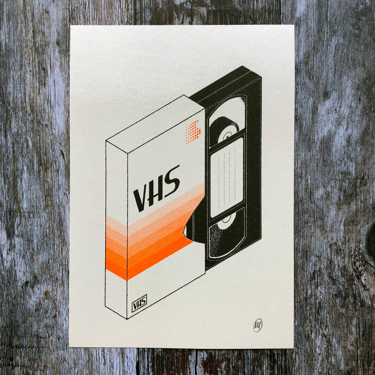 VHS Risograph By Mockup Goods