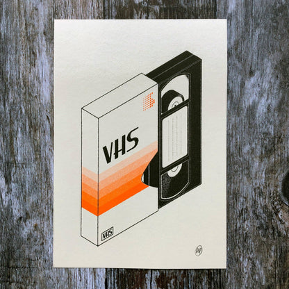 VHS Risograph By Mockup Goods