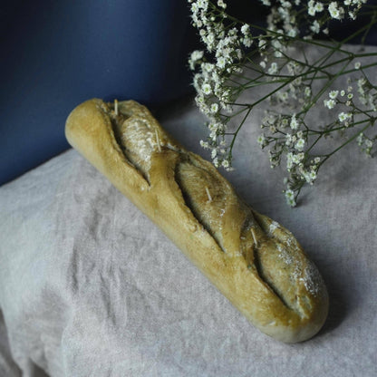 Realistic Baguette Candle Handmade Bread Loaf By Flametip