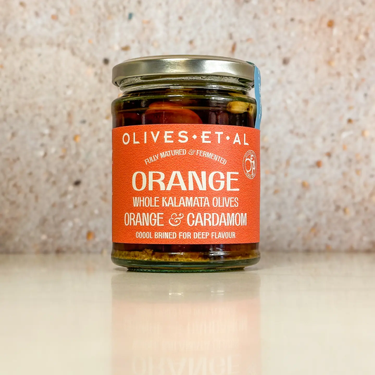 Orange & Cardamom Whole Kalamata Olives - Olives Et Al