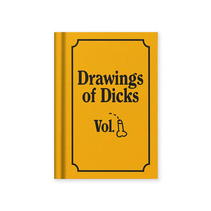 Drawings of Dicks  Fabric Hardback Tiny Notebook By Oh Deer