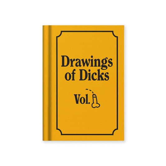 Drawings of Dicks  Fabric Hardback Tiny Notebook By Oh Deer