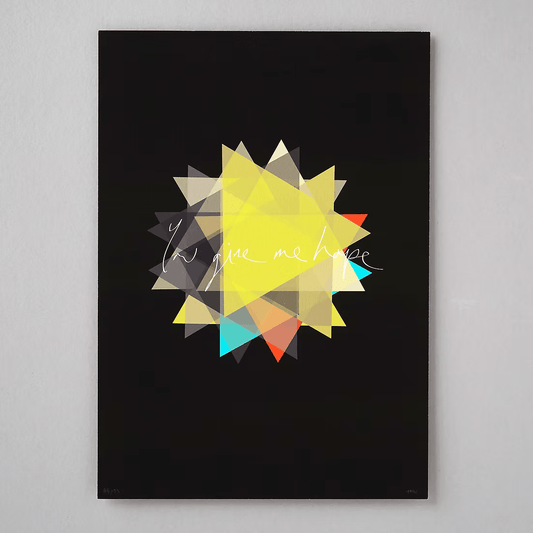 YOU GIVE ME HOPE, Night - Limited Edition Art Print by Floppy Toast