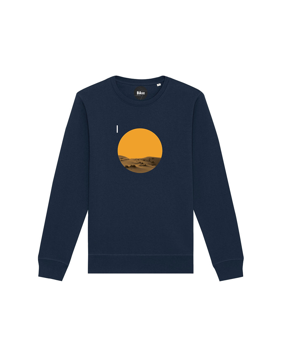 Desert / organic sweatshirt with geometric design by Basz Design
