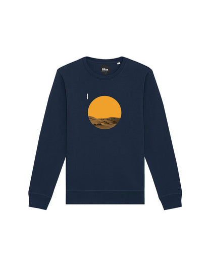 Desert / organic sweatshirt with geometric design by Basz Design