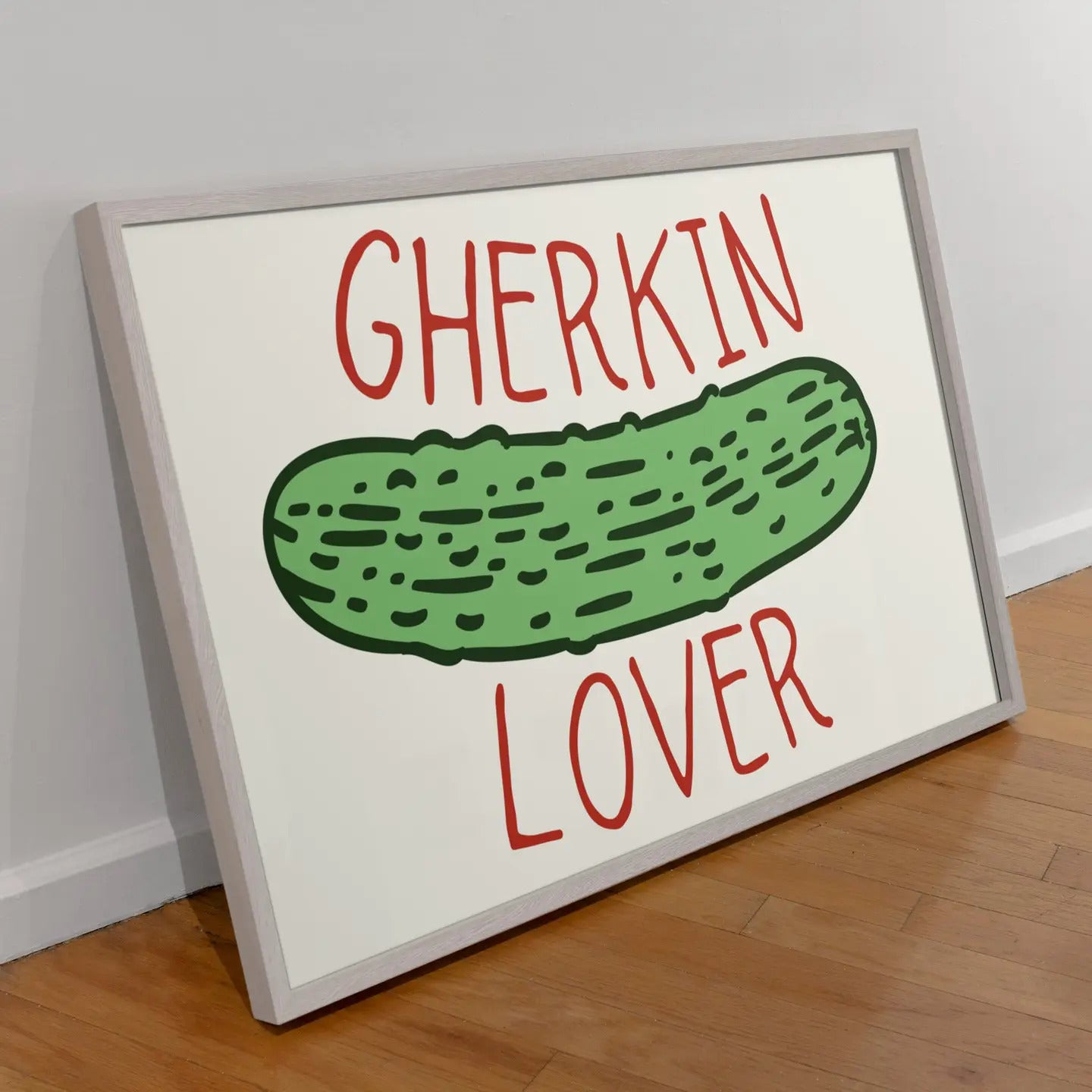 Gherkin Lover A6 Print by BlueIrisDesignsCo