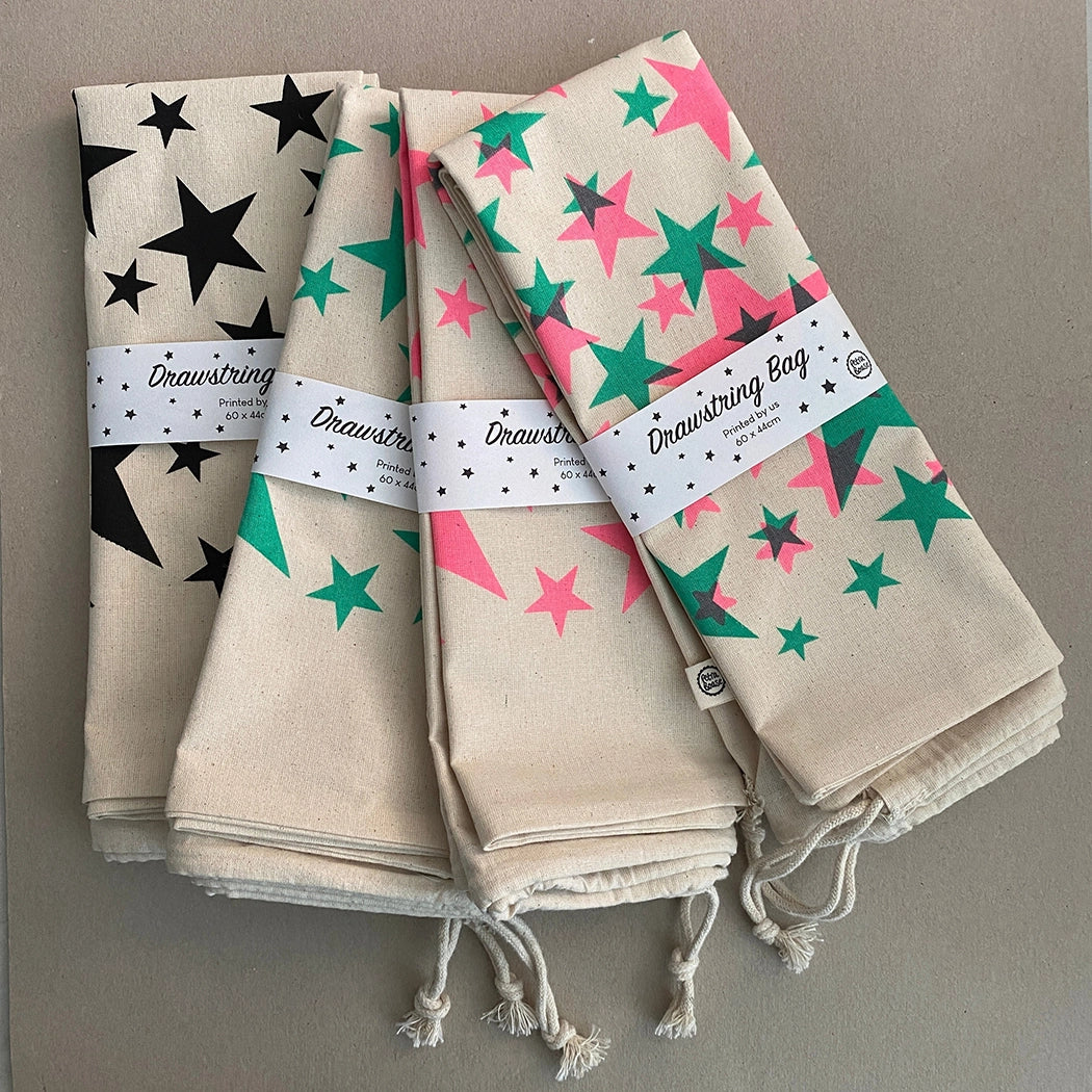 Stars Drawstring Sack Bags by Petra Boase Ltd