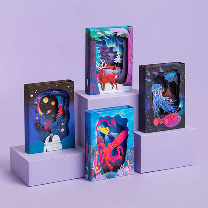 Northern Lights 3D Greeting Card By Oh Deer